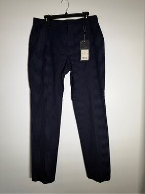 Rag & Bone 100% Wool Navy Pinstripe Suit Pants 34 NWT Made in Portugal